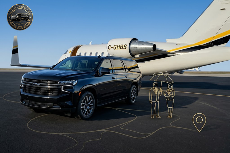 Private chauffeur assisting with luggage for YEG airport transfer service